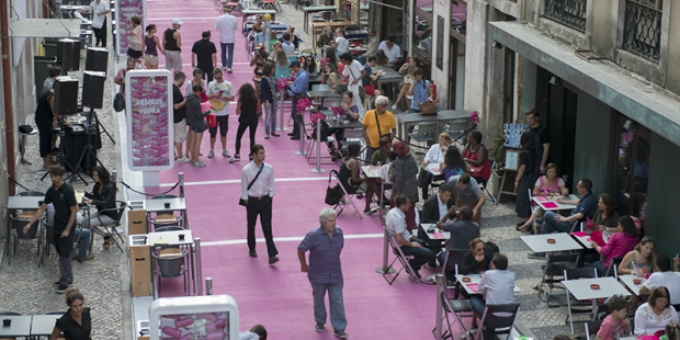 rua cor-de-rosa