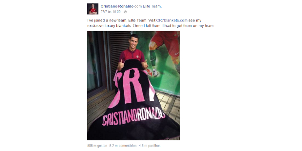 cr7 cobertores