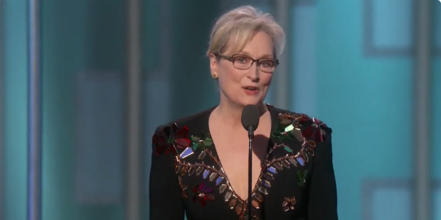 meryl streeo golden globes 2017