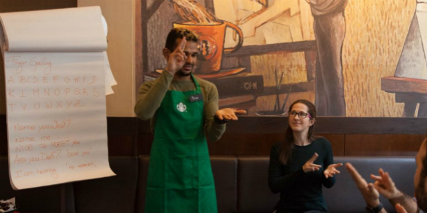 starbucks we sign cafe
