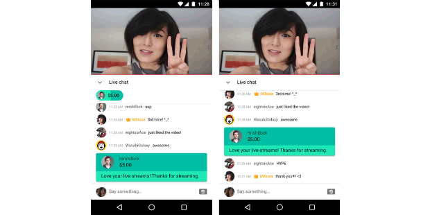 super chat youtube