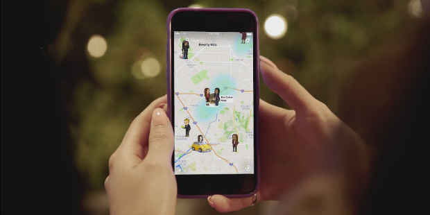 mapa de snaps snapchat