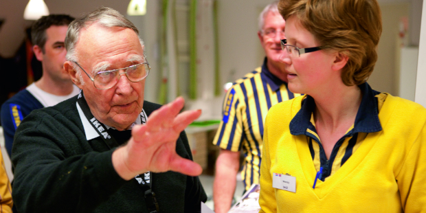 IK visit in the Delft streo 2007 or 2008 ingvar kamprad