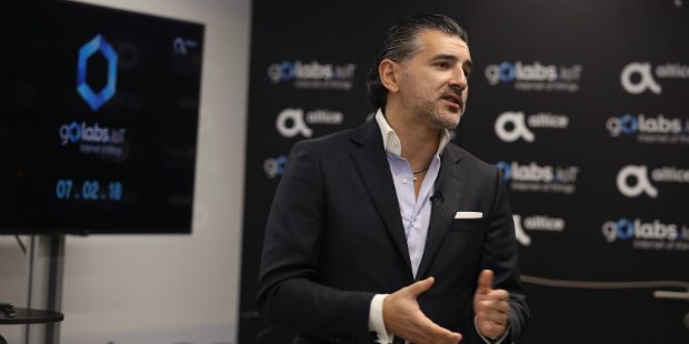 CEO Altice Portugal na apresentação do Golabs 1