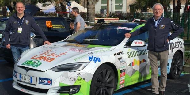 Equipa italiana que comanda a classificação do FIA ELETRIC AND NEW ENERGY Kofler Walter Fuzzy_Gaioni Franc