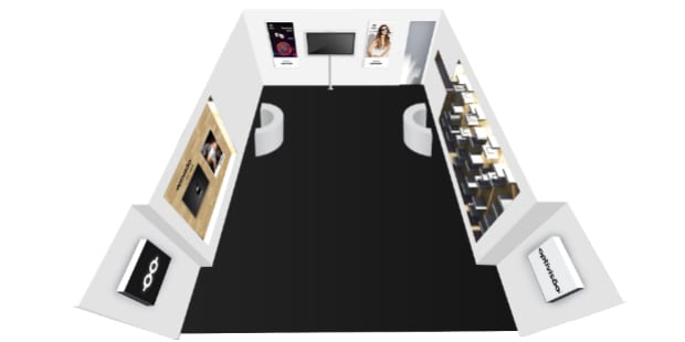 Stand interior Optivisao Rock in rio