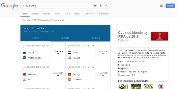 google mundial 2018