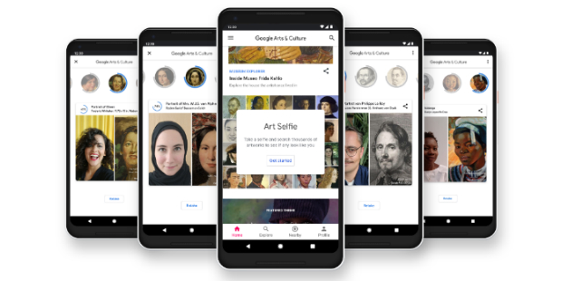 art selfie google