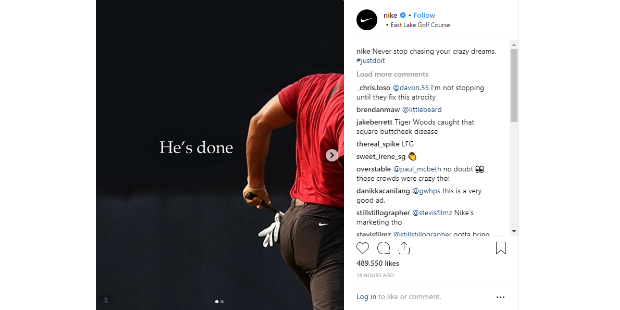nike tiger woods