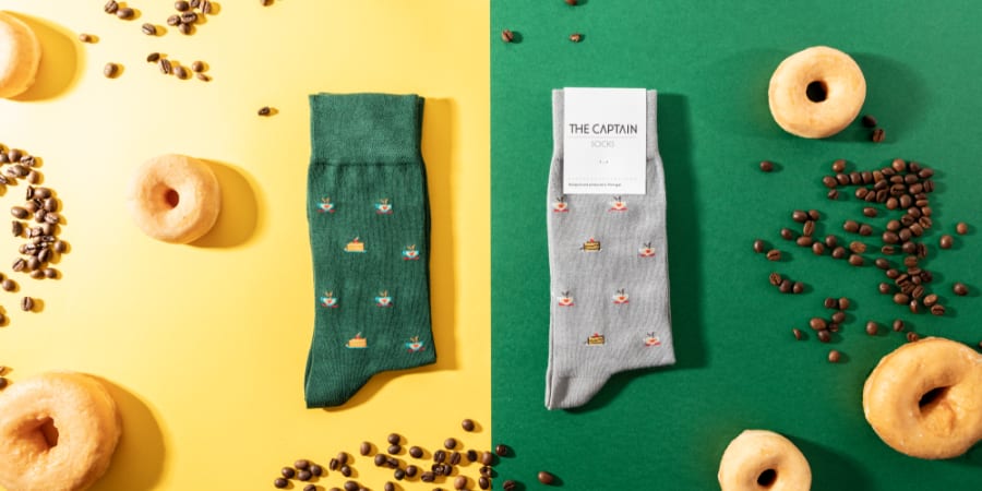 Coffee Break the captain socks