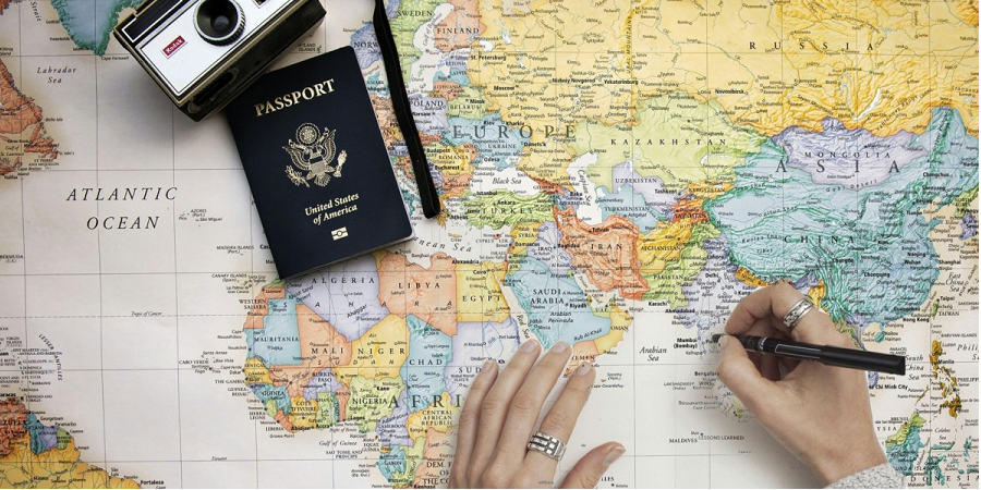 mapa viagem viajar