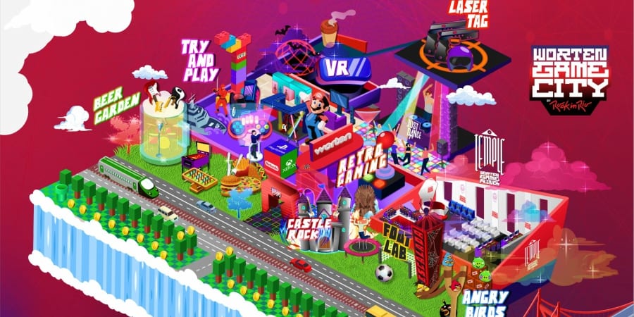 Maquete Worten Game City red