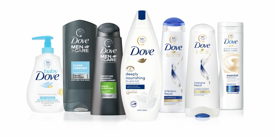 dove plástico reciclado