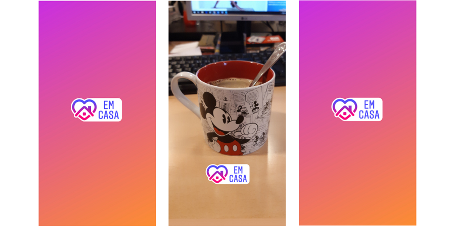 instagram em casa