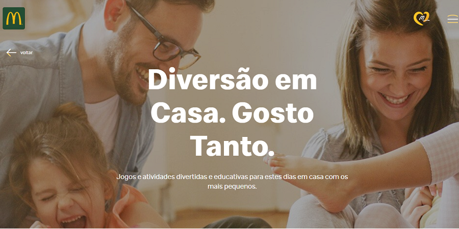 mcdonalds diversao em casa
