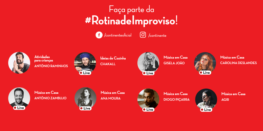 rotina de improviso continente