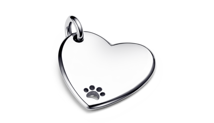 Chapa de identificação para coleira Pandora Heart Pet em aço inoxidável_29 euros_312270C00_RGB