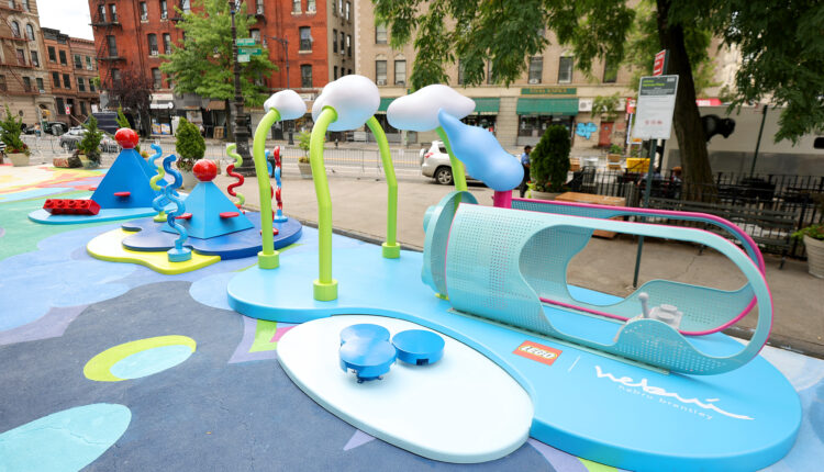 Fly Away Isles – a new play installaton inspired by local children and created by Hebru Brantley and the LEGO Group is unveiled in West Harlem on the company’s 90th anniversary (20)