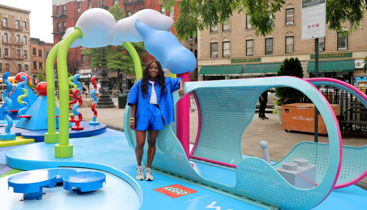 Fly Away Isles – a new play installaton inspired by local children and created by Hebru Brantley and the LEGO Group is unveiled in West Harlem on the company’s 90th anniversary (3)