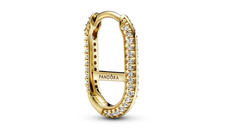 Brinco Pandora ME Pavé Link em liga com revestimento de ouro 14k e zircónias_39 euros_269682C01_RGB