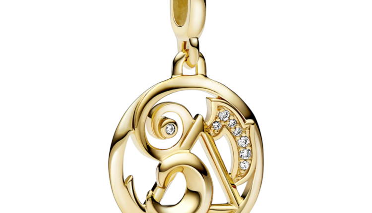 Medalhão Pandora ME The Elements em liga com revestimento de ouro 14k e zircónias_39 euros_762318C01_RGB