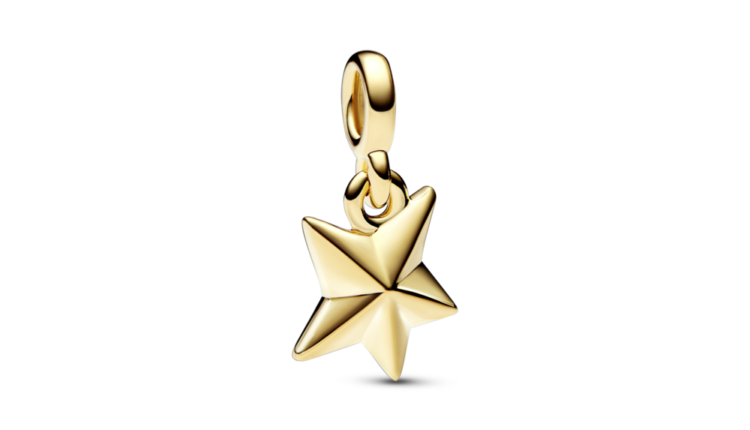 Micro-pendente Pandora ME Faceted Star em liga com revestimento de ouro 14k e esmalte_29 euros_762299C01_RGB