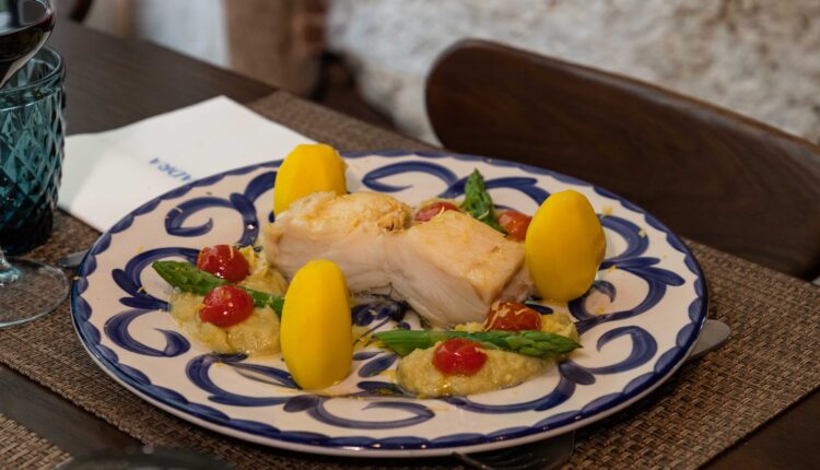 Foto E – Lombo de Bacalhau com creme de Espargos verdes no La Squadra