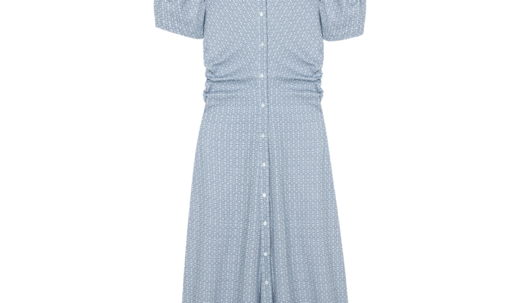 Gathered Detail Shirtdress Delos Print A LINE – 338 euros (Be We)