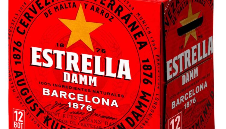 Estrella Damm – 8,58 euros (Continente)