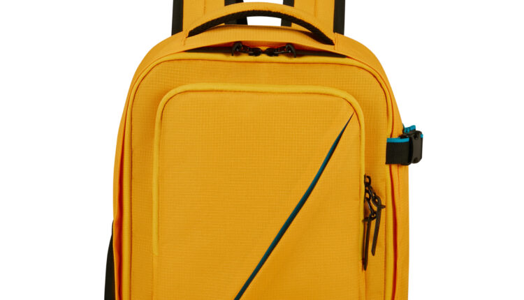 AMERICAN TOURISTER_TAKE2CABIN – MOCHILA DE CABINE AMARELA_PVP 52EUR