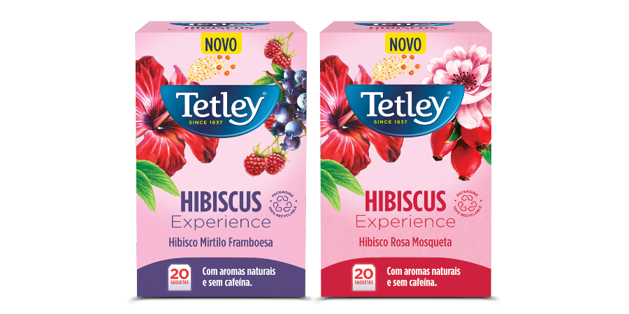 Há duas novas infusões (de hibisco) na família Tetley