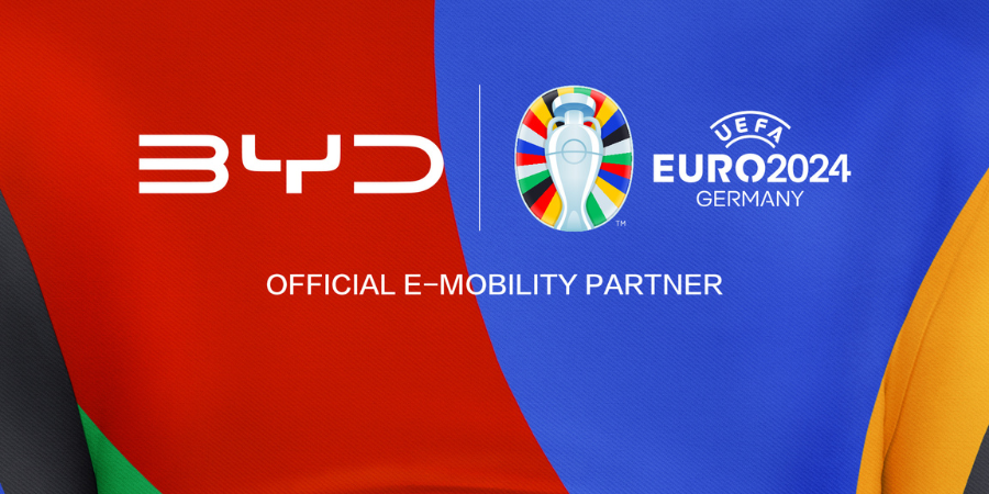 BYD é o parceiro oficial de mobilidade eléctrica do Euro 2024