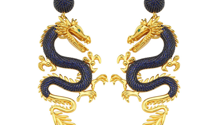 DRAGON-EARRINGS-NAVY-D1