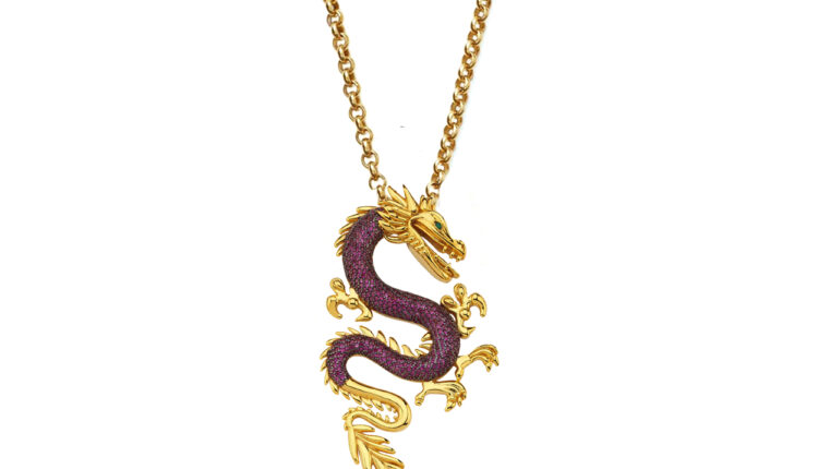 DRAGON-NECKLACE-BURGUNDY-D1