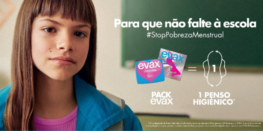 Evax e Entrajuda vão oferecer até 1,2 milhões de pensos higiénicos para combater a pobreza menstrual