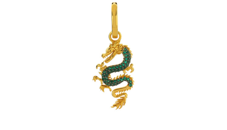 MINI-DRAGON-HOOP-PIERCING-GREEN.L-D1-