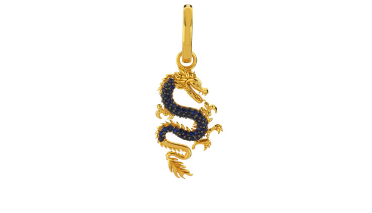 MINI-DRAGON-HOOP-PIERCING-NAVY-D1