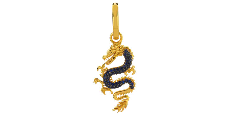 MINI-DRAGON-HOOP-PIERCING-NAVY.L-D1-