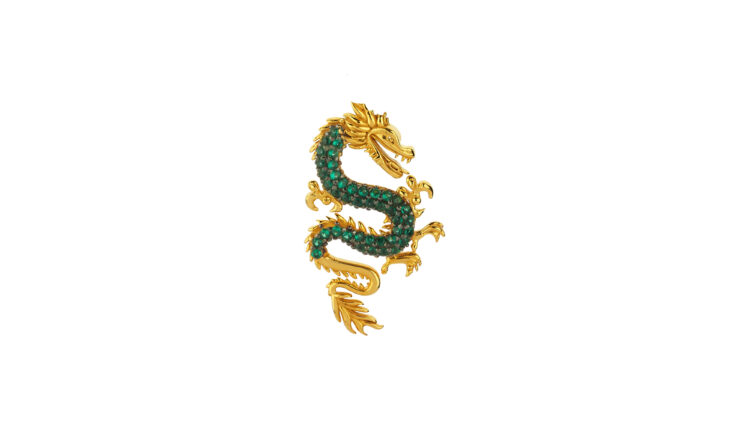 MINI DRAGON-PIERCING-GREEN-D1