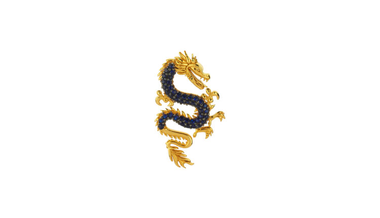 MINI DRAGON-PIERCING-NAVY-D1