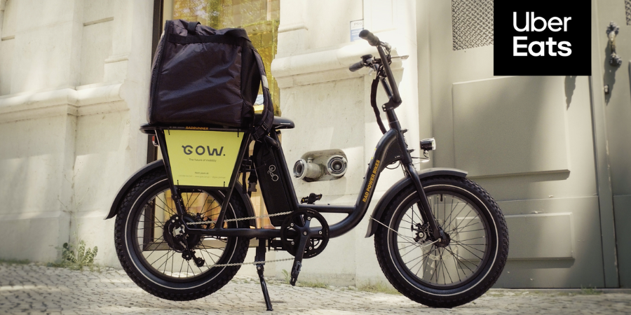 Estafetas da Uber Eats já podem alugar bicicletas eléctricas da Gow