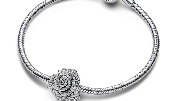 Conta Pandora Sparkling Rose in Bloom Oversized Charm em Prata 925 e zirconias_99euros_793245C01_V3