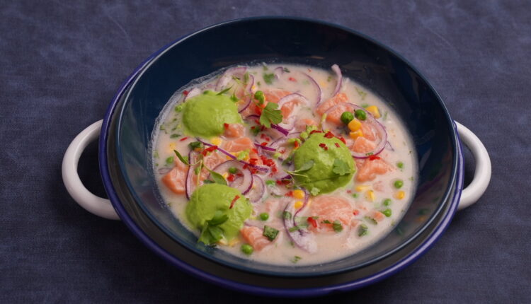 Ceviche de Salmão Verde