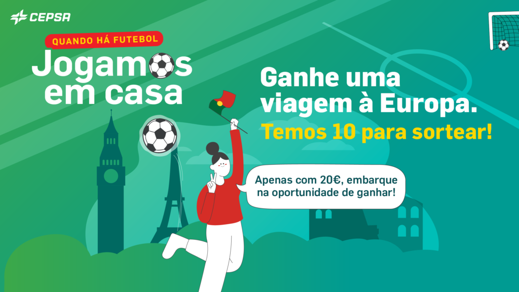 “Quando há futebol, jogamos em casa”: Cepsa oferece 10 viagens à Europa