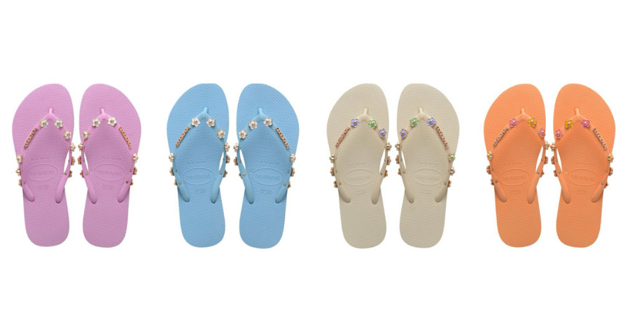 As tachas estão outra vez na moda com a Havaianas