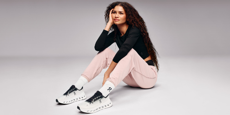 Zendaya é a cara da marca desportiva suíça On. E já protagonizou a primeira campanha