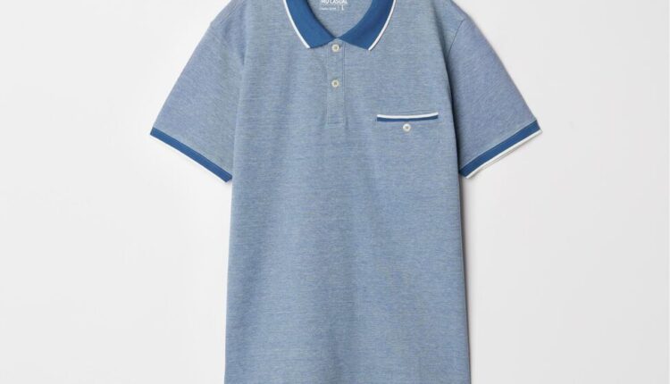 000041135898006 Aplat Polo oxford piquet Homem Azul 17,99