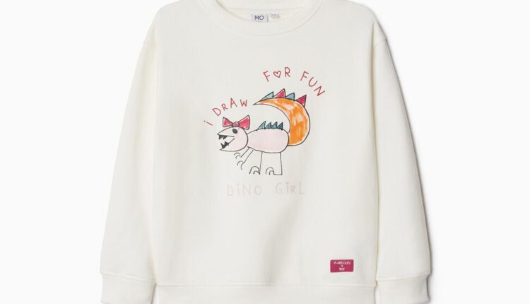 000041136895041 Sweatshirt Madalena Abecasis x MO, Menina, Branco 12,99