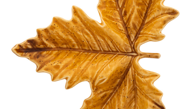 21 cm yellow maple leaf wall piece a