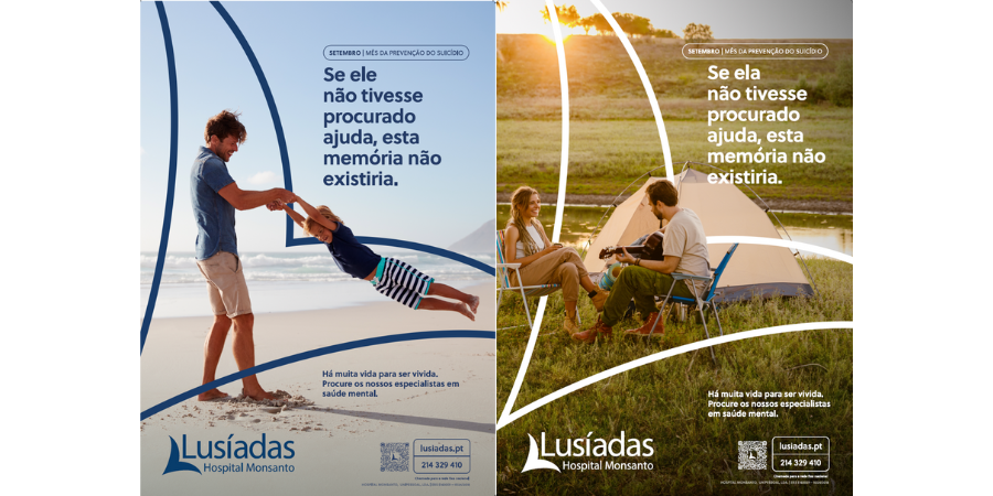 Lusíadas Saúde lança campanha de prevenção do suicídio em outdoors